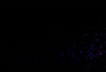 Dark Purple vector backdrop with algebra elements.