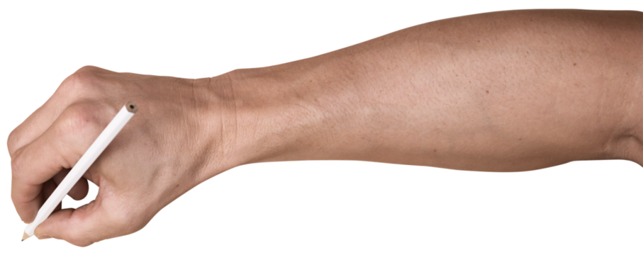 hand isolated on white background
