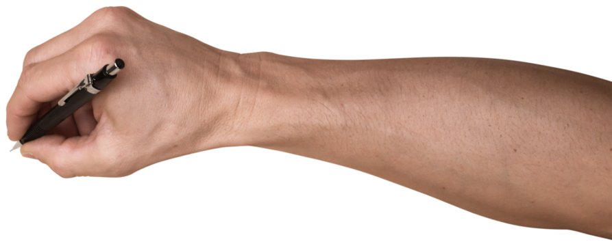 hand isolated on white background
