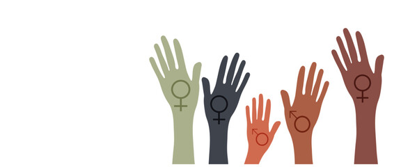 Human hands. Diverse group of people. People equity help.