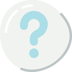 Question sign knob Design Element. Vector illustration