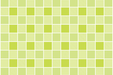 緑色のシームレスなチェック柄のパターン