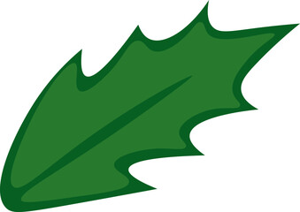 Oak tree leaf flat icon