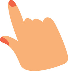 Pointing hand icon. Vector illustration