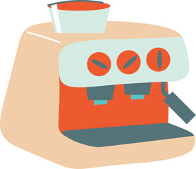 Coffee machine icon. Vector illustration