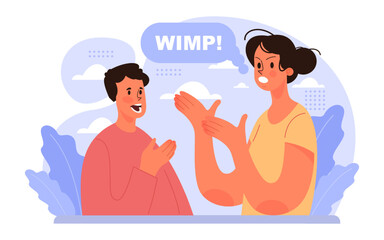 Gender inequality concept. Bias and sexism in workplace or social