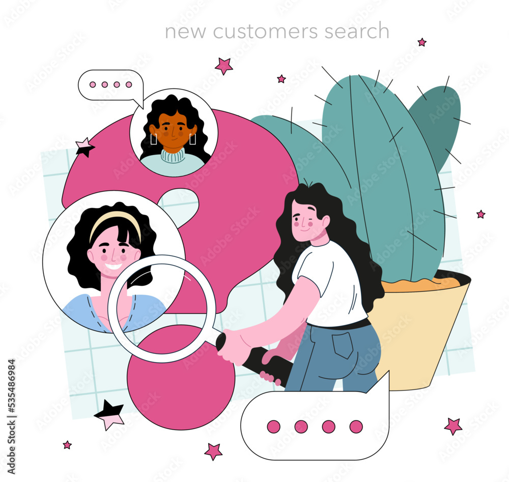 Poster call center operator. technical support or customer service.