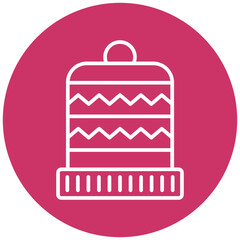 Winter Hat Icon Style