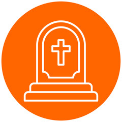 Fototapeta premium Tomb Icon Style