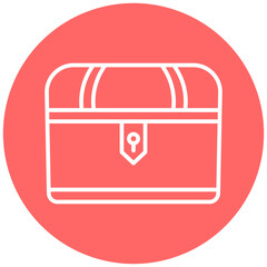 Treasure Chest Icon Style