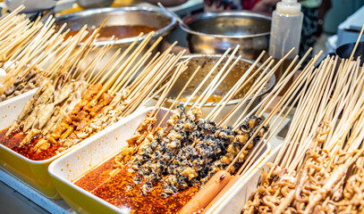 Chuanchuanxiang in Jiefangbei Food Street, Chongqing, China