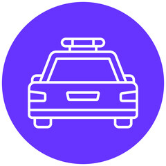 Police Car Icon Style