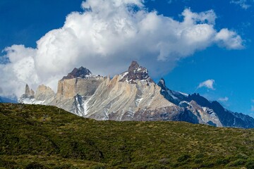 Hoorns van Paine, Nationaal Park Torres del Paine, Patagonië, Chili
