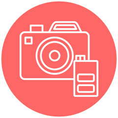 Camera Battery Icon Style