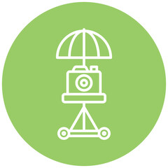 Umbrella Camera Icon Style