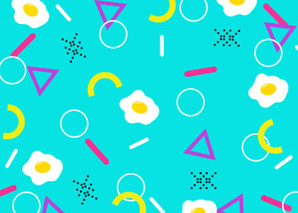 メンフィス　幾何学　背景　ポップ