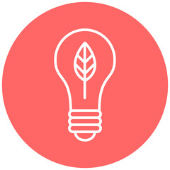 Ecologic Bulb Icon Style