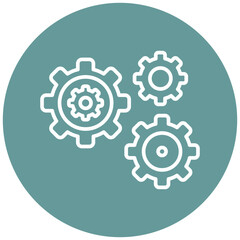 Gears Icon Style
