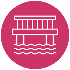 Water Bridge Icon Style