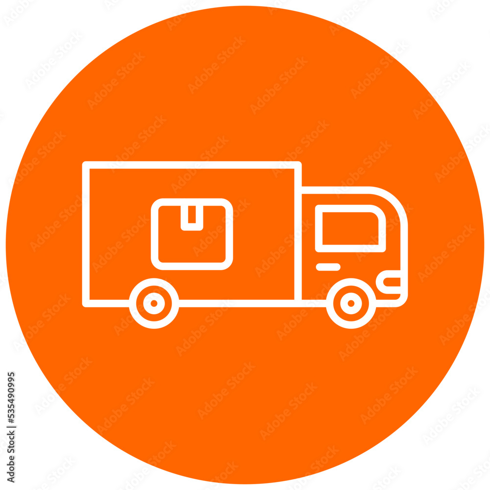 Sticker domestic shipping icon style