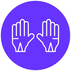 Gloves Icon Style
