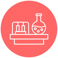 Chemical Laboratory Icon Style