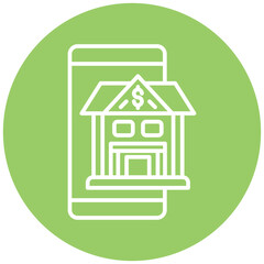 Mobile Banking Icon Style