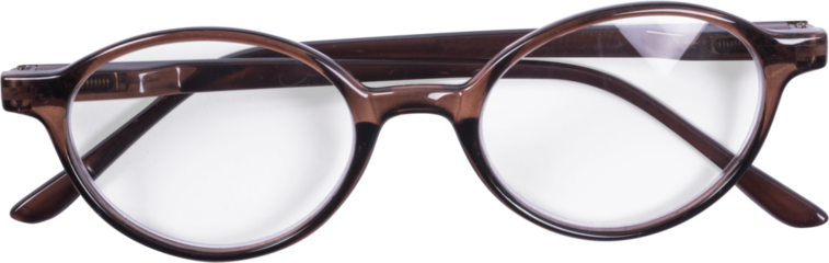 glasses on white background