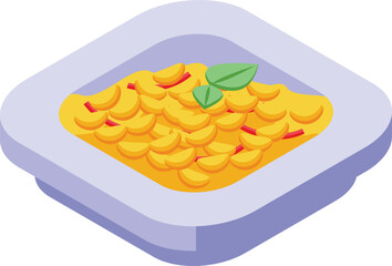 Soy diet food icon isometric vector. Vegan organic. Health ingredient