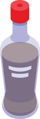Soy bottle icon isometric vector. Organic nutrition. Bean food