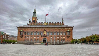 Copenhagen city hall square,Denmark,Europe