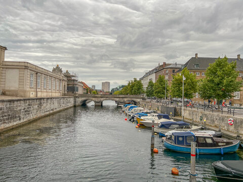 Fredrikholm's canal in Copenhagen, Denmark, Europe