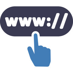 Obraz premium Click Url 