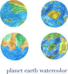 earth from different sides planet in galaxy universe collection