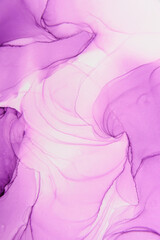 Obraz na płótnie Canvas Abstract alcohol ink fluid art background. Purple color