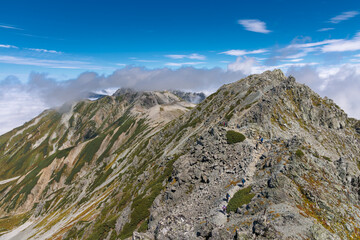 初秋の富山県室堂の景色・黒部立山アルペンルート