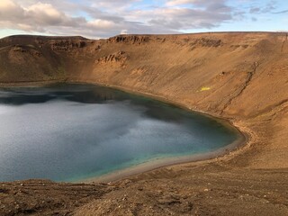 A volcano's crater from Iceland
