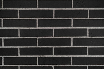 Black brick wall. Background