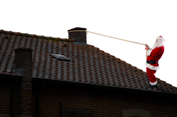 Santa claus ready to deliver presents for christmas