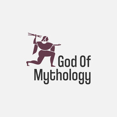 silhouette god of mythology Egyptians icon symbol logo vector design template with clean, modern and elegant styles. king of Egyptian logo design vector illustration isolated on white background