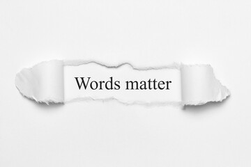 Words matter	