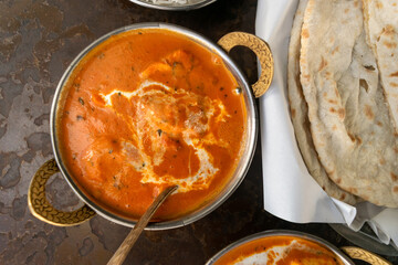 Butter Paneer Masala, Cottage Cheese Curry, Chicken Korma, Traditional Indian Food