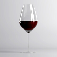 Realistic empty various wineglass for alcohol. Drinks background