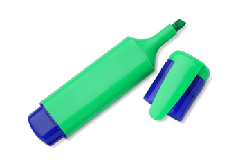 Colored Markers Isolated on a White Background.