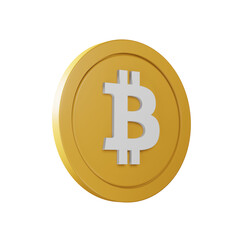 3D Bitcoin Icon