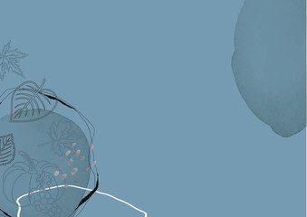 Herbst Hintergrund blau