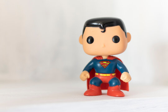 Grenada, Spain; October 4, 2022: DC Super Heroes Vinyl Toy Figures: Superman