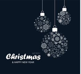 icons christmas card, snowflakes new year,christmas, logo