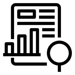 Icon Regression Analysis With Style Outline