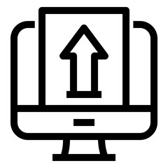 Icon Arrow Infographic With Style Outline